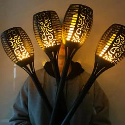 1/2/4Pack 96LED Solar Lights Flame Flickering Torch Outdoor Waterproof Garden Decoration Lawn Path Yard Patio Floor Night Lamp