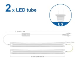 50CM Tube LED T5 15W/ T8 25W LED Bar Light Replace Fluorescent Tube Bulbs Cabinet Kitchen Wall Lamp Lighing -J