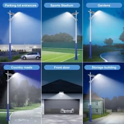 2/1 Pack High Power Solar Street Light Waterproof 6500K Split Solar Wall Light, Suitable For Garden Yard Garage