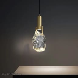 New Crystal Led Pendant Lights Nordic Luxury Dining Room Bar Kitchen Hanging Lamp Bedroom Bedside Lamp Suspension Deco Luminaire