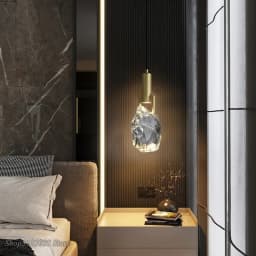 New Crystal Led Pendant Lights Nordic Luxury Dining Room Bar Kitchen Hanging Lamp Bedroom Bedside Lamp Suspension Deco Luminaire