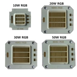 Led RGB Chip High Power COB Lamp 10W 20W 30W 50W 100W 35mli Chip Beads RGB Driver Blubs Epistar For DIY Spotlight Flood Light