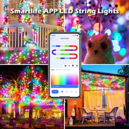 TUYA USB LED String Christmas Lights WS2812B RGBIC Light WIFI Full Color Addressable Individually LED Fairy String For Home