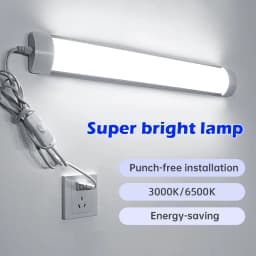 LED Lights Kitchen Under Cabinet Lamp A85-220V 10W 20W Super Bright LED Tube With 1.8M Switch Line for Home Bedroom Indoor Lamps