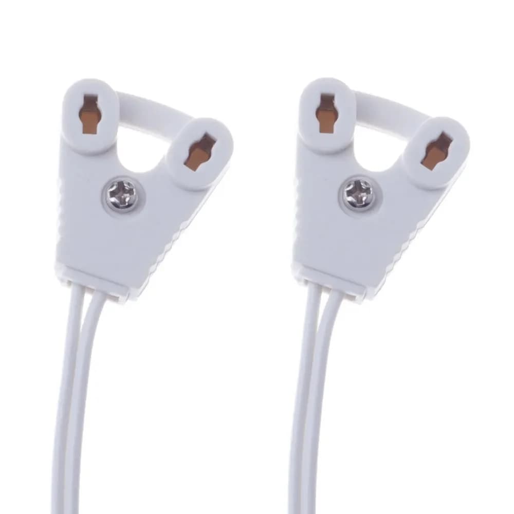 4pcs/Lot T8 Lamp Holder T8 Lights Base Wire Light Box Line Lamps Socket Cable Holder For T8 Fluorescent Tube