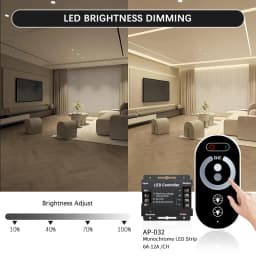 LED Strip Light Controller Touch Remote Control 30A 6 Key Dimmer CCT RGB SMD COB Strip Home Commercial SMD 3528 5050 12V 24V 2.4