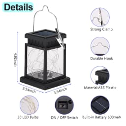 Solar LED Lantern Outdoor Hanging Candle Lights Floor Panel Candle Patio Indoor Balcony Birds Decoration Lighting For Garden