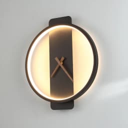 Nordic LED Wall Clock Lamp Indoor Lighting For Hotel Bedside Bedroom Simple Stairs Living Room Decora Wall Light Fixture