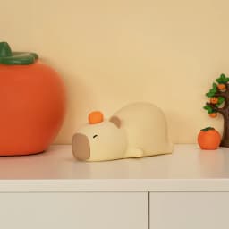 Cute Cartoon Capybara Silicone Night Light USB Rechargeable Timing Dimming Sleep Night Lamp for Children's Room Decor