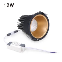 High Quality Recessed Aluminum COB LED Spotlight Bulb Spot Light 7W 12W Downlight Ceiling Lamp Room Lighting 85-265V