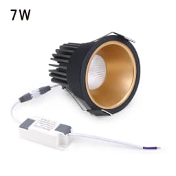 High Quality Recessed Aluminum COB LED Spotlight Bulb Spot Light 7W 12W Downlight Ceiling Lamp Room Lighting 85-265V