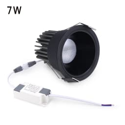 High Quality Recessed Aluminum COB LED Spotlight Bulb Spot Light 7W 12W Downlight Ceiling Lamp Room Lighting 85-265V