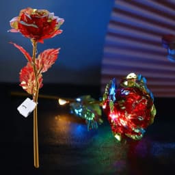 2/10pcs/Set Eternal Rose Flower LED Light Golden Foil Rose Unique Design Gift For The Wife Anniversary Mother's Day And Birthday