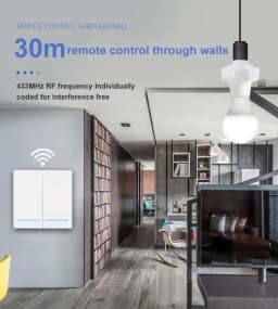QIACHIP Wireless Smart Light Bulbs Adapter AC110V 220V E27 Lamp Holder Use With 433MHz Wireless Remote Control and Wall Switch