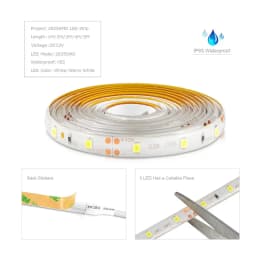 12V LED Strip Light 1M 2M 3M 4M 5M Dimmable LED Lamp Tape White/Warm White 2835 SMD Ribbon Diode with RF Dimmer Remote Control