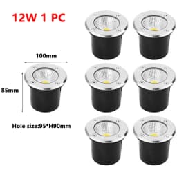 5-15W IP67 Waterproof Recessed LED Underground Deck Light Multi Voltage AC110V/220V DC12V/24V Outdoor Garden Landscape Spotlight