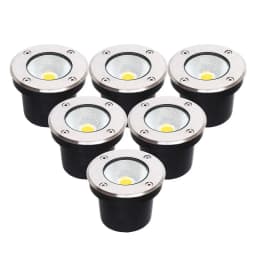 5-15W IP67 Waterproof Recessed LED Underground Deck Light Multi Voltage AC110V/220V DC12V/24V Outdoor Garden Landscape Spotlight