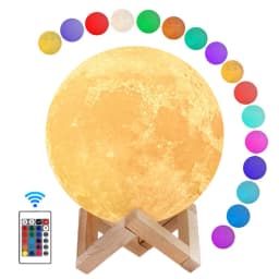 3D LED Moon Lamp Nightlight Fairy Table Bedroom Bedside Cute Kids Night Light for Room Birthday Party Decoration Holiday Gifts