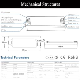 LED DALI Dimmer With Push Switch Dimming PWM Digital Dimmer for Single Color LED Strip DC 12V 24V Support 3 Kinds PWM Frequency