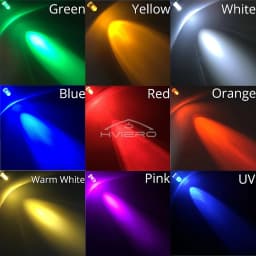 100pcs F5 5mm Round White Red Blue Warm Pink UV Water Clear Led Super Bright Lights Emitting Diodes 6000-6500k Lamp Beads Bulb