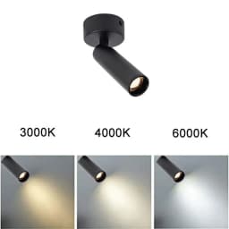3°/8°/15°/ Narrow Beam Ceiling Spotlights 3W 5W Industrial Surface Mount Pin Spot Light for Jewelry Museum Gallary Picture Light