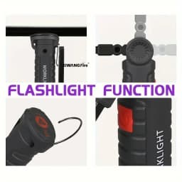 395nm Led UV Flashlight USB Rechargeable Foldable Lamp with Magnet Hook UV Light Ultraviolet for Pet Urine Detector Resin Curing