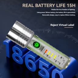 Super Bright LED Flashlight Rechargeable Spotlight Lamp High Power Tactical Torch Waterproof Lantern Outdoor Emergency LED Light