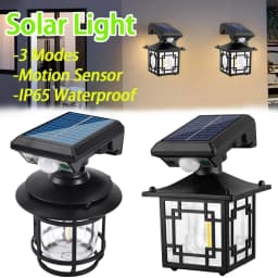 Motion Sensor Garden Street Solar Lamp IP65 Waterproof Garden Security Wall Light LED Outdoor Solar Lamp for Yard Patio Pathway