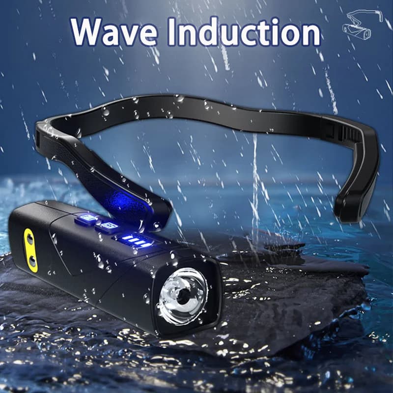 2025 New Multifunctional Outdoor Flashlight Ultra Light Ear Strap Headlamp Rechargeable Waterproof Camping Hiking Fishing Torch