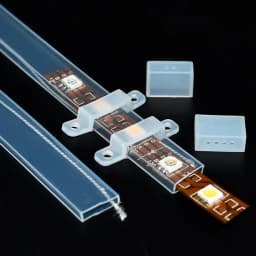 0.5m-10m Transparent/Milky White/Black LED Silicone Tube Waterproof Flexible Protection Cover Fit for 10mm WS2812B WS2811 Strip