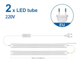 Aluminum Profile Lights Bar T5 15W T8 25W 50cm No Flicker LED Tube for Living Room Study Kitchen Closet Workshop Hotel Lighting