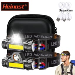 Rechargeable COB LED USB Headlamp Strong Magnetic Powerful Headlight Super Bright Waterproof Head Torch For Outdoor Fishing