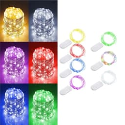 Led Copper Wire Fairy Lights String Button Battery Light DIY Waterproof Garland Christmas Wedding Decoration String Lights