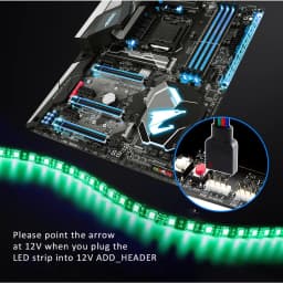 12V 4Pin RGB LED Strip Light IP30 IP65 5050 ARGB Aura Sync Motherboard Control PC Computer Case 50CM 1M 2M 60LEDs/M 1to1 1to2