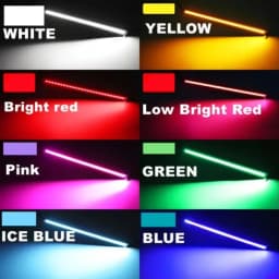 10~1Pcs 17cm Universal Car LED Strip Light Waterproof Daytime Running Light COB DRL Car LED Strip Auto Interior Car Styling Lamp