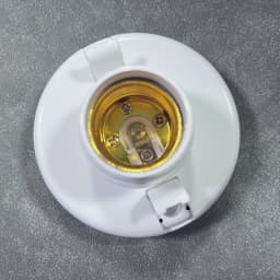 E27/E26 Lamp Socket, White Ceiling Light Bulb, Fixed Socket, Bulb Holder, Ceiling Fan Socket
