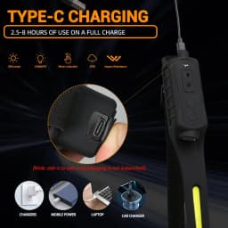 Rechargeable Sensor LED Headlamp + Outdoor Floodlight, 5 Modes Induction Emergency Headlamp for Fishing Camping Working Running