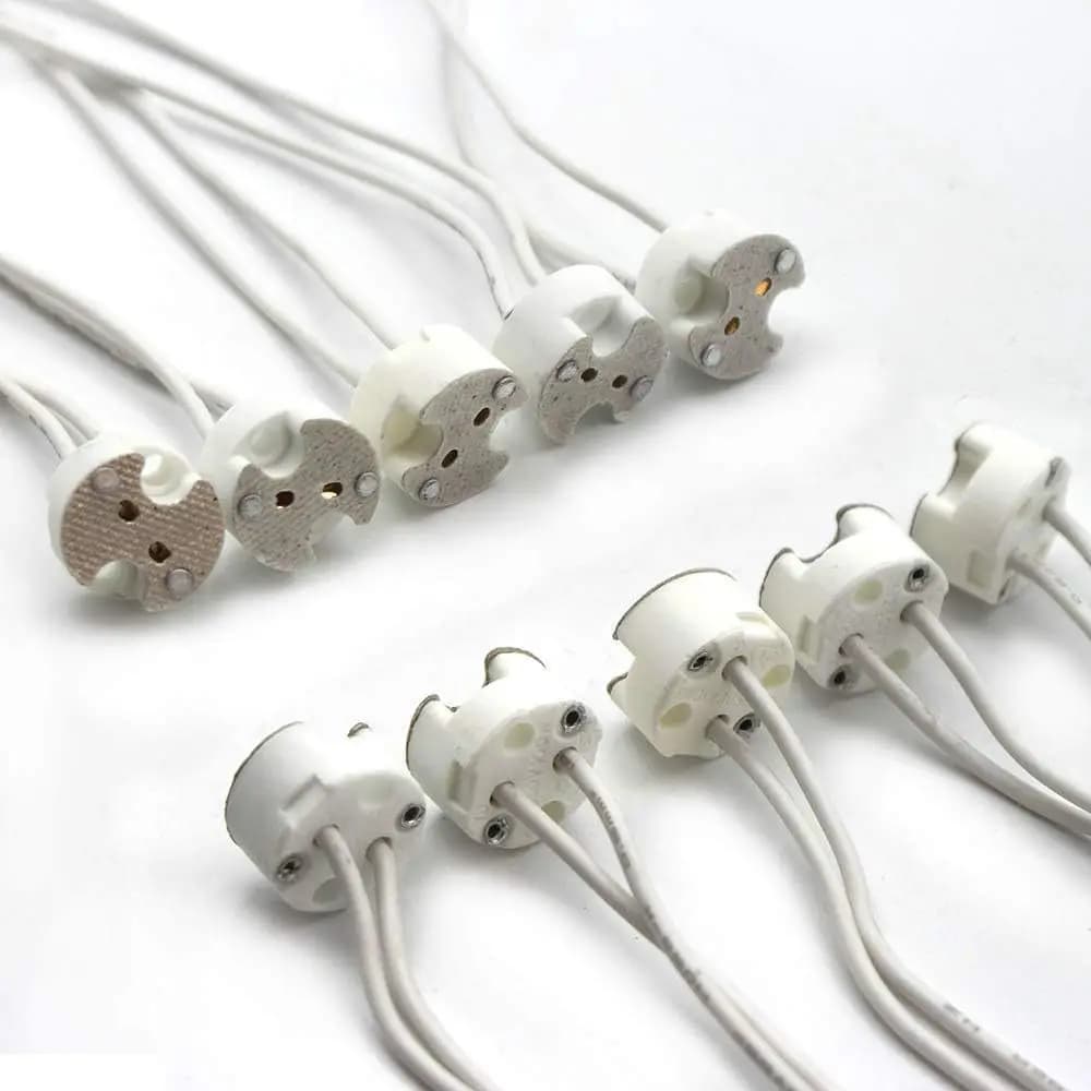 5-200pcs/lot MR16 MR11 GU5.3 G5.3 G4 G9 lamp base connector cable lamp Socket base lamp fitting fix holder 15cm Silicon cable