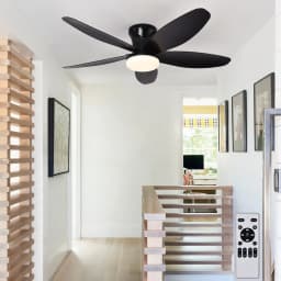 Ceiling Fan with Light 3 Colors, 6 Speeds, Timing, Ceiling Fan with Remote Control 5 Blades for Kitchen Bedroom Dining Room