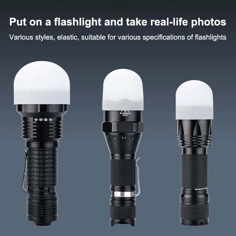2Pcs Silicone Elastic Flashlight Lampshade For SP31 SP35 IF22A C8G IF25A SP36 S2 C8 EA01 TS21 Q8 14-75MM Torch