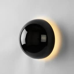Modern Minimalist Black Golden Circular Wall Lamp, Aisle Bedside Lunar Eclipse Lamp, Minimalist Silver Plated Luxury Wall Lamp