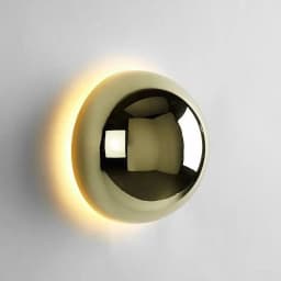 Modern Minimalist Black Golden Circular Wall Lamp, Aisle Bedside Lunar Eclipse Lamp, Minimalist Silver Plated Luxury Wall Lamp