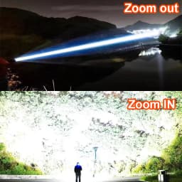 900000000LM Super Bright Flashlight Rechargeable LED Tactical Torch Ultra Bright Long Range 8000M Lantern Outdoor Lights