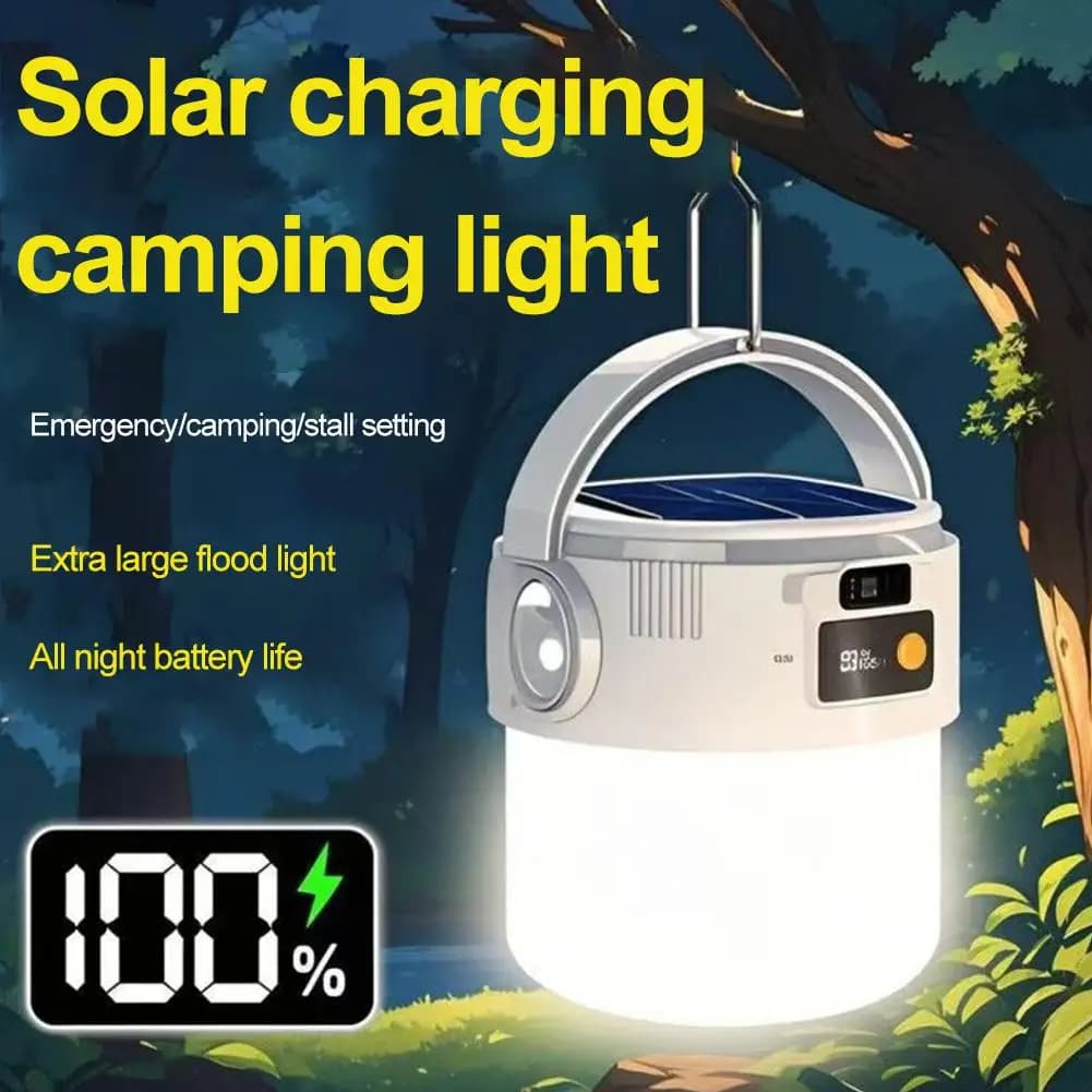 USB Rechargeable LED Emergency Light Portable Camping Lantern Super Bright Hanging Night Lamp for Outdoor BBQ Home Power Outage