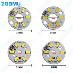 10PCS 3W SMD5730 LED DC 3V 5V Warm White Light Bulb 31MM Circular USB Lamp Board High Brightness Home DIY Night Light Module