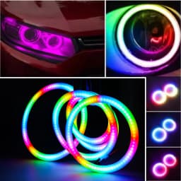 5V/12V WS2812B RGB COB RING Pixel CAR LIGHT 18/36/54/72/90Leds Individually Addressable WS2812 Built-in IC COB RING LED CAR LED