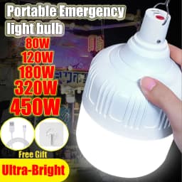 Outdoor USB Rechargeable LED Portable Lantern Night Lights Lamp Bulbs High Brightness Emergency Light Hook Up Camping Fishing