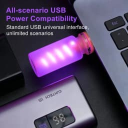 5V USB LED Filament Frosted Clear Glass Night Light Dimmable Touch Control for Car Home Room Laptop PC Festival Decoration