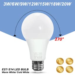 20W LED Ceiling Light Bulb E27 E14 Corn Lamp 220V Chandelier Balcony Bedroom Living Room Kitchen Home Lighting Cold/Warm White
