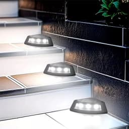 NEW 1/4/8Pack Solar Deck Lights Outdoor Waterproof LED Fence Light Decoration Lamps for Home Garden Patio Stairs Step